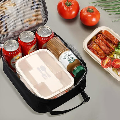 Lunch box Lunch bag for men women Insulated Lunchbox Lunch bags for Work Picnic Travel (Thicken purple)
