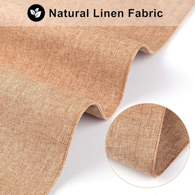 Cloth Placemats Set of 6, Cotton Linen Blend Machine Washable Durable Linen Table Mats, Heat Resistant Placemats Wrinkle Free Place Mats for Dining Table, Easy to Clean (Linen, 6)