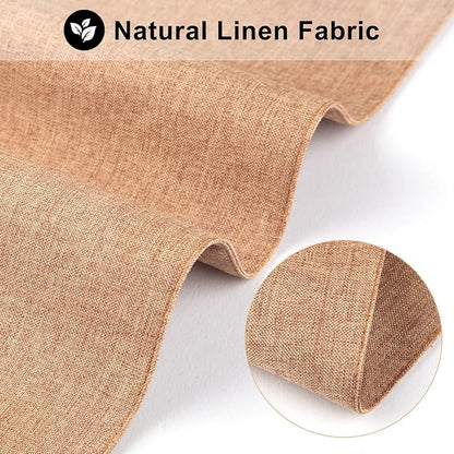 Cloth Placemats Set of 6, Cotton Linen Blend Machine Washable Durable Linen Table Mats, Heat Resistant Placemats Wrinkle Free Place Mats for Dining Table, Easy to Clean (Linen, 6)