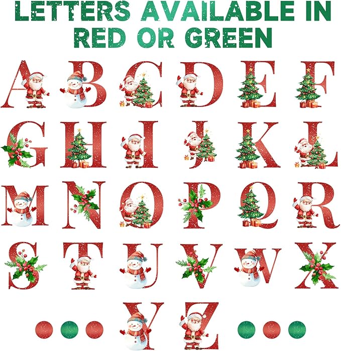 Name Ornaments for Christmas Tree, Personalized Christmas Ornaments 2025, Custom Initial Ornaments Letter Keepsake Gifts, Xmas Tree Decorations, Stocking Name Tags