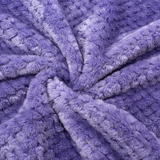 Fuzzy Blanket or Fluffy Blanket for Baby, Soft Warm Cozy Coral Fleece Toddler, Infant or Newborn Receiving Blanket for Crib, Stroller, Travel, Decorative (28Wx40L, XS-Iris)