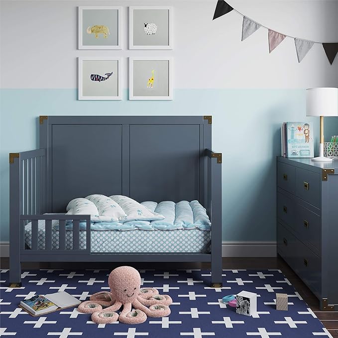 Baby Relax Miles Toddler Guardrail, Graphite Blue