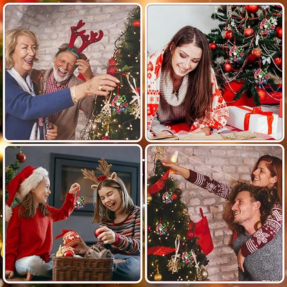 PETCEE Butterfly Flowers Christmas Ornaments Monarch Butterfly Ornaments for Christmas Tree Colorful Butterflies Ornament Hanging Decorations Keepsake Gifts for Women Daughter Mom Granddaughter Girls