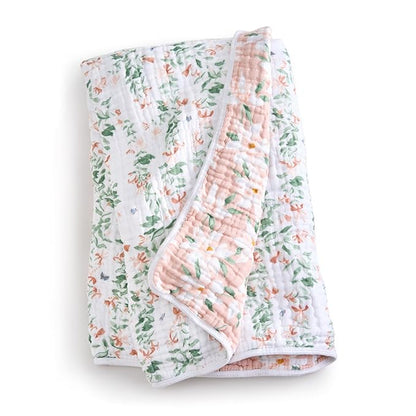 aden + anais Essentials Dream Blanket, Muslin Baby Blankets for Girls & Boys, Lightweight Newborn Nursery & Crib Blanket, Unisex Toddler & Infant Bedding, Shower & Registry Gift, Butterfly Garden