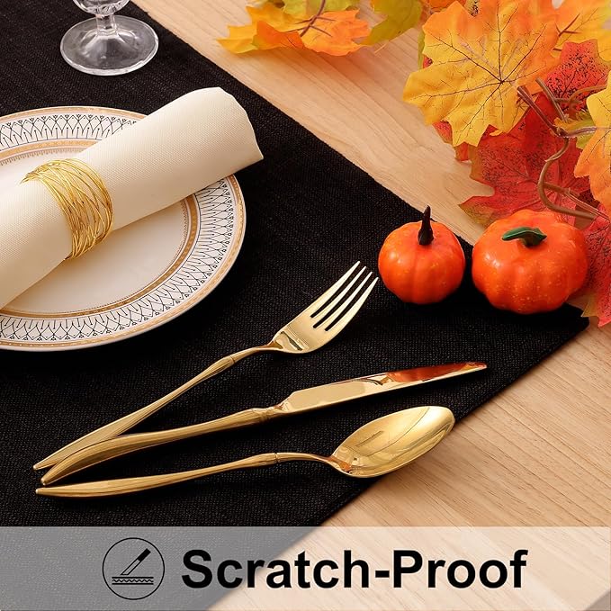 homing Black Cloth Placemats for Dining Table Set of 8 – Cotton Linen Blend Washable Farmhouse Kitchen Mats for Indoors & Outdoors - Easy to Clean 13 x 19 Inch