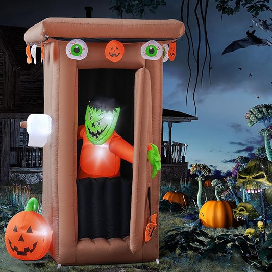 Amazingforless [4-10FT] Inflatable Halloween Animated Archway Blow-Up Yard Decorations with Bright LED Lights, Weather-Resistant Fabric, Halloween Inflatable Blow Up Lawn Outdoor Decoration
