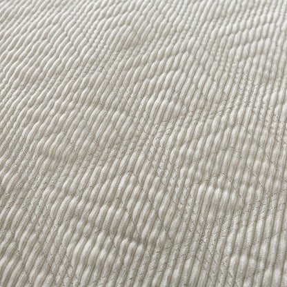 HoneiLife Bedspread Quilt Set Queen - 3 Piece Embroidered Corduroy Bedspreads Luxurious Coverlet Lightweight Bedcover Warm Bedding Set All Season Quilts-Greyish White, Queen Size