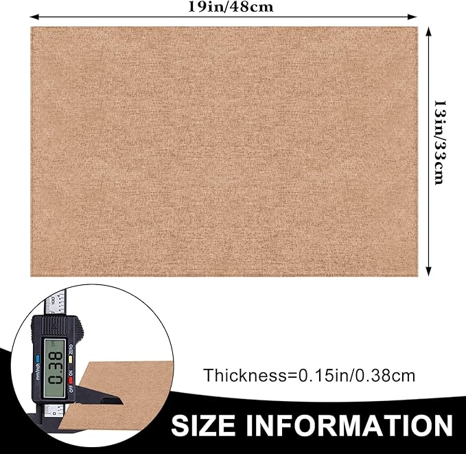 Cloth Placemats Set of 6, Cotton Linen Blend Machine Washable Durable Linen Table Mats, Heat Resistant Placemats Wrinkle Free Place Mats for Dining Table, Easy to Clean (Linen, 6)