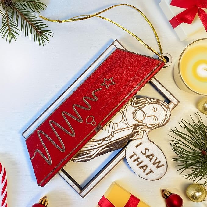 I Saw That Christmas Ornament - Humorous and Inspirational Christian Holiday Decoration
