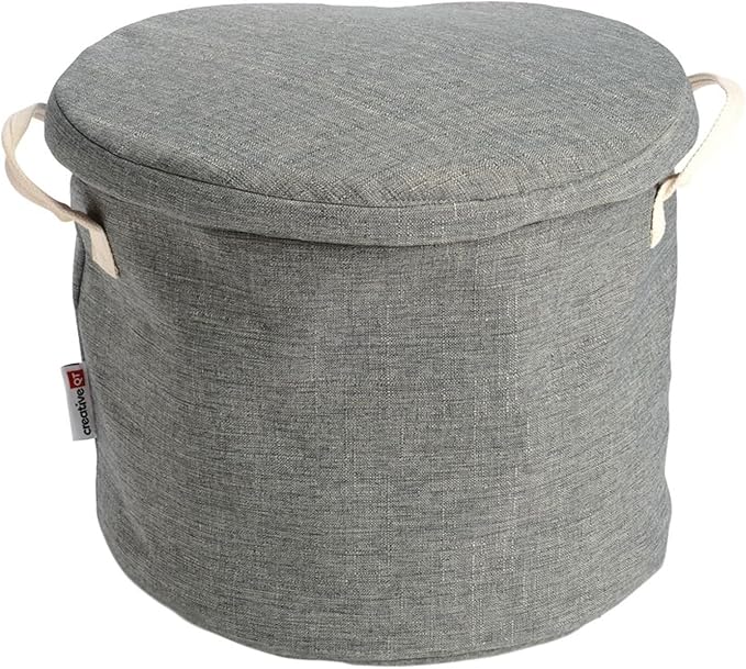 Creative QT SlideAway Toy Storage Organizer & Play Mat for Kids - Organizer Storage Bin - Kids Toy Box for Boys & Girls - Playroom Bin - Holders for Kid Rooms, Classrooms, Teachers - Grey