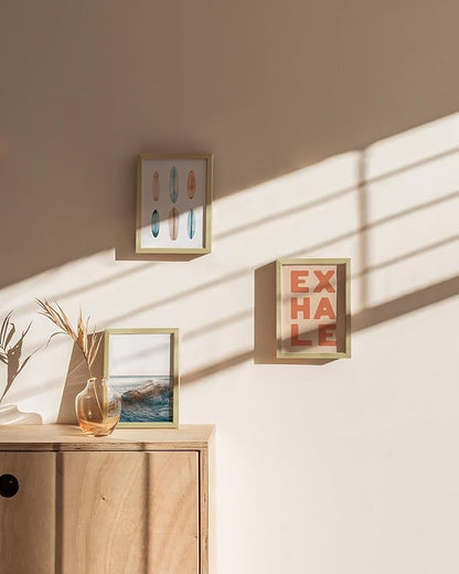 HAUS AND HUES Standalone Gold Aluminum Frame Set of 3-5x7