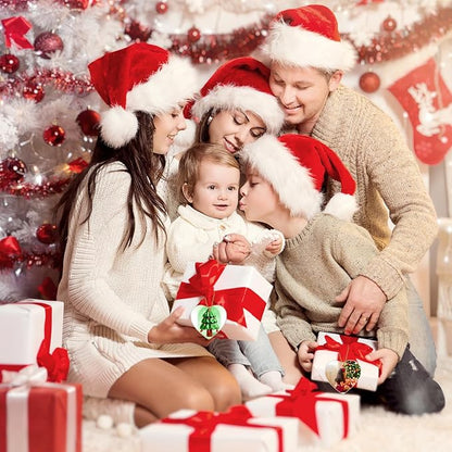 Personalized Christmas Ornaments 2025, Double-Side Custom Christmas Ornament, Heart Ceramic Photo Ornament Christmas Tree Decorations for Kids, Mom, Dad, Family, Loved One