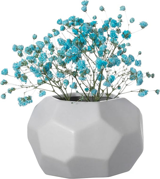 4-In Honeycomb White Ceramic Table Vase - Modern, Bohemian and Minimalist Decorative Centerpiece for Weddings, Dining & Living Rooms, Offices, Coffee Tables, and Interior Design Accessories