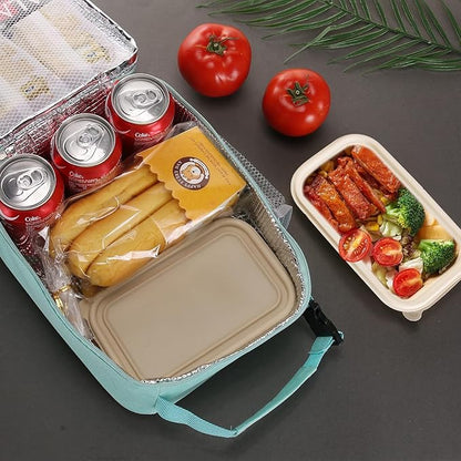 Lunch box Lunch bag for men women Insulated Lunchbox Lunch bags for Work Picnic Travel (baby blue)