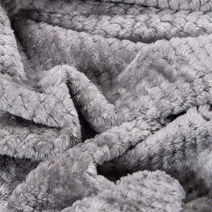Fuzzy Throw Blanket, Plush Fleece Blankets for adults, Toddler, boys and Girls, Warm Soft Blankets and Throws for Bed, Couch, Sofa, Travel and Outdoor, Camping (Twin(60"x80"), XL1-Flint Gray)