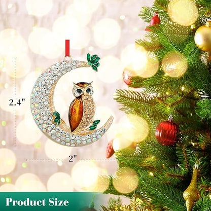 PETCEE Owl Christmas Ornaments - Funny Owl Ornaments for Christmas Tree 2025 Owls Hanging Ornament Decorations Cute Xmas Hanging Tree Ornament Keepsake Gifts for Kids Boys Girls Family Friends