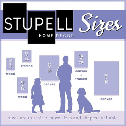 Stupell Industries Fleur de Lis Powder Room Blue, Brown and Beige Bathroom Black Framed Wall Art, 11x14, Multi-Color,wrp-930_fr_11x14