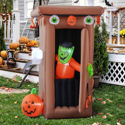 Amazingforless [4-10FT] Inflatable Halloween Animated Archway Blow-Up Yard Decorations with Bright LED Lights, Weather-Resistant Fabric, Halloween Inflatable Blow Up Lawn Outdoor Decoration