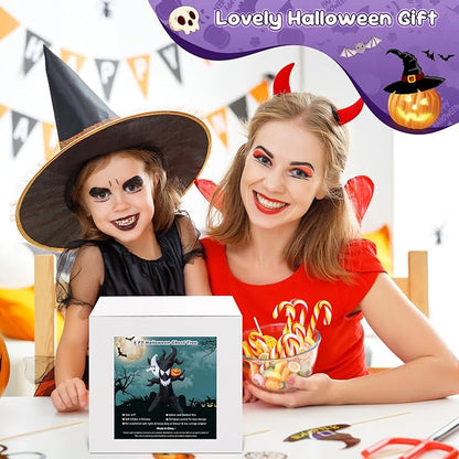 Spooky 6FT Halloween Inflatable Decor Ghost Tree with Pumpkin Indoor Outdoor Haunted Yard Decoration with LED Lights, Halloween Blow Up Lawn Garden Party Decorations