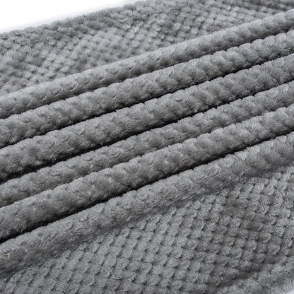 Fuzzy Blanket or Fluffy Blanket for Baby, Soft Warm Cozy Coral Fleece Toddler, Infant or Newborn Receiving Blanket for Crib, Stroller, Travel, Decorative (28Wx40L, XS-Flint Gray)