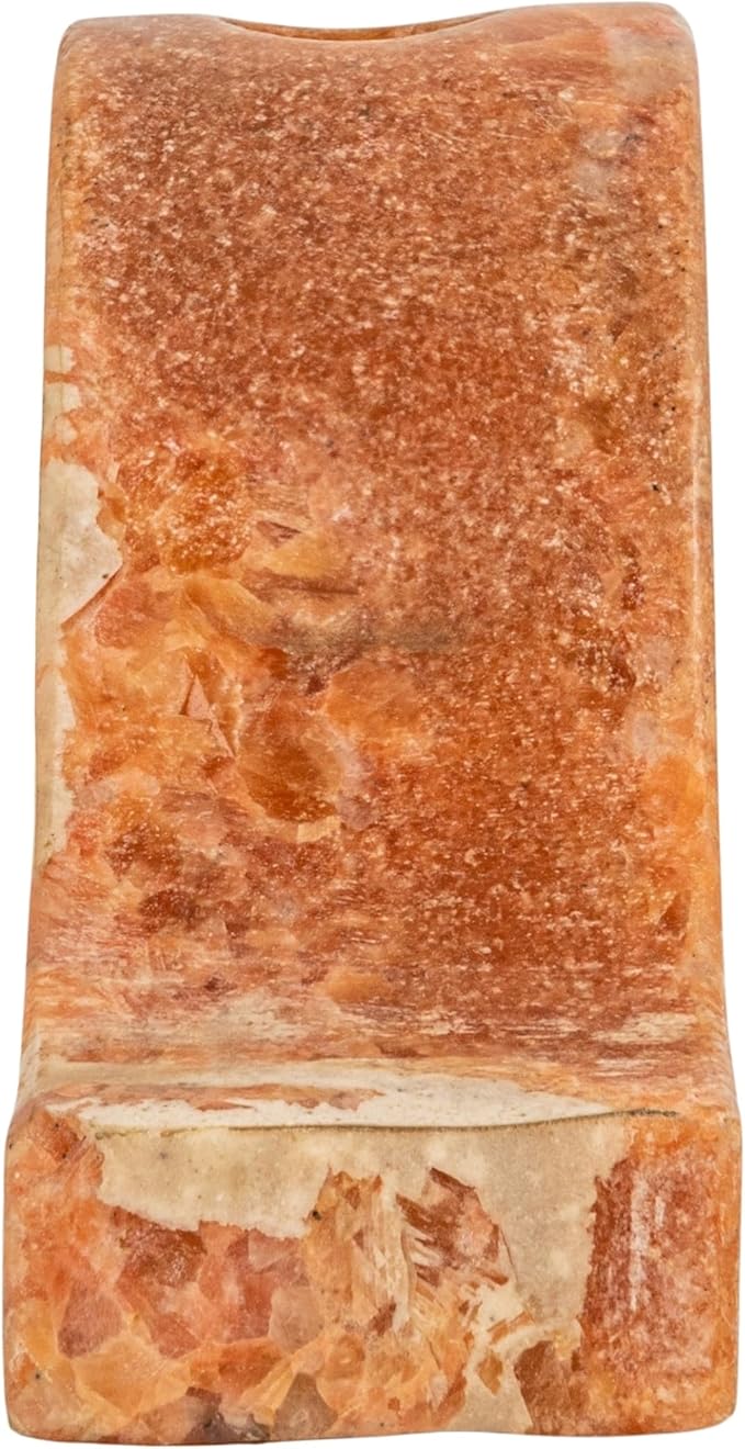 Bloomingville Marble Wave Double Taper Candle Holder, Pink
