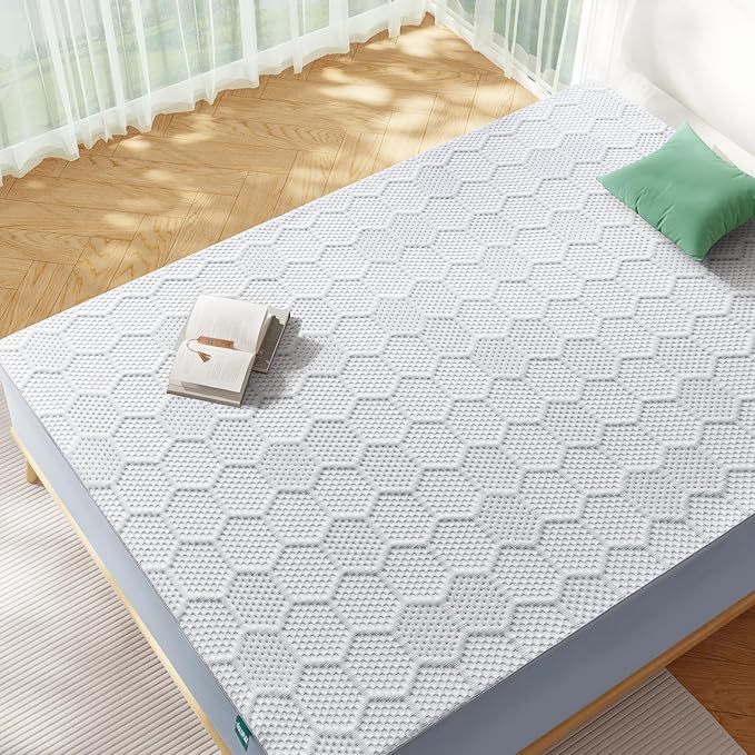 Firm Mattress Topper King Size, 3 Inch High Density Support Foam with Washable Deep Protector, Bed Topper with Ventilated Design, Enhanced Support for Back Pain&Pressure Relief,CertiPUR-US