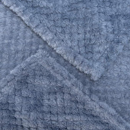 Fuzzy Throw Blanket, Plush Fleece Blankets for adults, Toddler, boys and Girls, Warm Soft Blankets and Throws for Bed, Couch, Sofa, Travel and Outdoor, Camping (Twin(60"x80"), XL1-Smoked Blue)