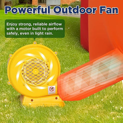 13.5 FT Tall Candy Castle Christmas Inflatables Outdoor Decorations, Blow Up Christmas Decorations with Built-in Rotating Light for Garden Lawn Xmas Decor