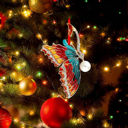 PETCEE Butterfly Christmas Ornaments Monarch Butterfly Ornaments for Christmas Tree Monarch Butterflies Hanging Ornament Decorations Keepsake Gifts for Women Daughter Sister Mother Granddaughter Girl