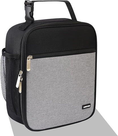 Lunch box Lunch bag for men women Insulated Lunchbox Lunch bags for Work Picnic Travel (Thicken grey)