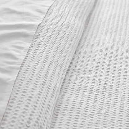 Levtex Home - Cloud Waffle Bright White Comforter Set - Full/Queen Comforter + Two Standard Pillow Cases - Waffle Weave - Bright White - Comforter (90 x 94in.) and Pillow Case (26 x 20in.) - Cotton