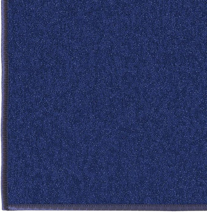 Machine Washable Modern Solid Design Non-Slip Rubberback 2x6 Traditional Runner Rug for Hallway, Kitchen, Bedroom, Living Room, 2'2" x 6', Navy
