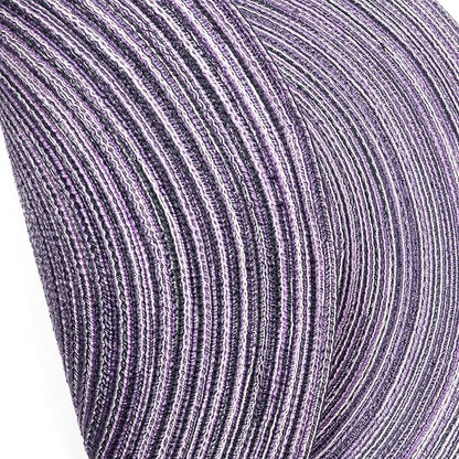 SHACOS Round Braided Placemats Set of 6 Round Placemats Cotton Blend Fabric Table Mats for Wedding Party (Light Purple, 6)