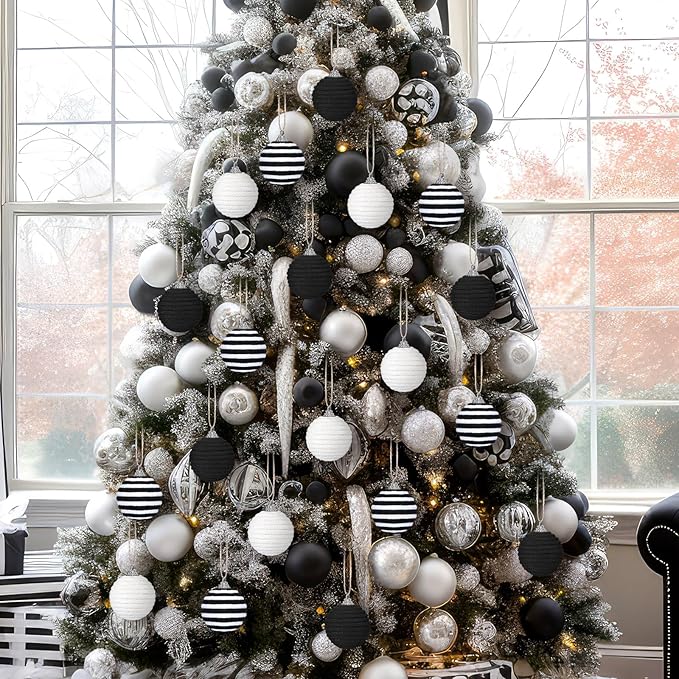 Syhood 18 Pcs 1.57 Inch Christmas Ball Ornaments Boho Farmhouse Jute Rope Hanging Balls Burlap Neutral Rustic Ornaments for Xmas Tree Holiday Wreath Garland Wedding Home