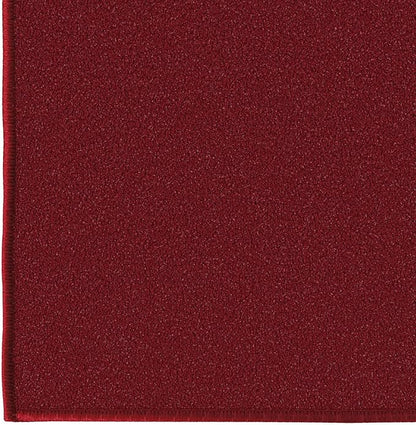 Machine Washable Modern Solid Design Non-Slip Rubberback 3x10 Traditional Runner Rug for Hallway, Kitchen, Bedroom, Living Room, 2'7" x 9'10", Red