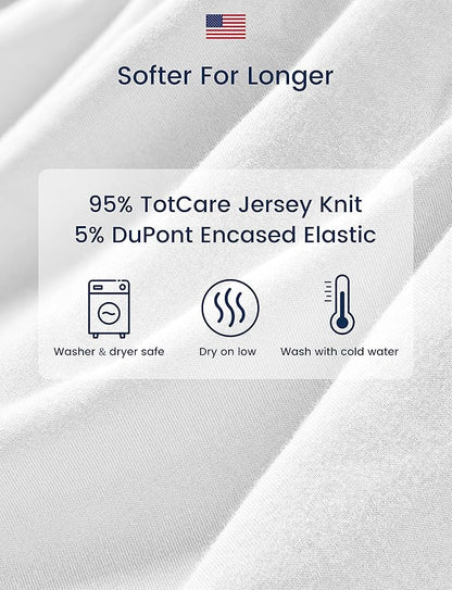 TotAha Crib Sheets for Boys, Premium Stretchy Farm Crib Sheet Fitted, Buttery Soft Truck Crib Mattress Sheets, Calming Effect, All-Season Jersey-Knit 28 X 52 X 9'' Extra Deep Pocket (Farm & Pumpkin)