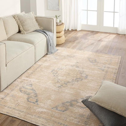 Jaipur Living Natural, Jute 2x8 Runner Rug, Boho, Tan and Slate, Entryway Rug, Hallway Runner