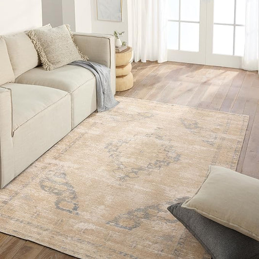 Jaipur Living Natural, Jute 2x8 Runner Rug, Boho, Tan and Slate, Entryway Rug, Hallway Runner