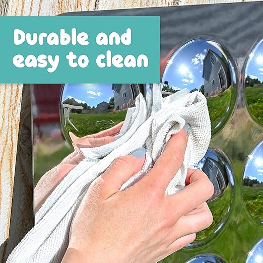 SPARK & WOW Sensory Wall Toddler Mirror | Large | 16 Bubbles | for Ages 6m+ | Easy-to-Clean Acrylic | Stimulate Cognitive Development