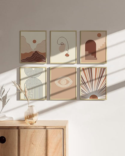 HAUS AND HUES 8x10 Gold Metal Picture Frames - Features Premium Aluminum, Vertical & Horizontal Hang, Shatterproof Plexiglass - Perfect for Home, Room, Office (8x10 in, Gold, Set of 25)