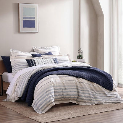 Levtex Home - Mills Waffle - Twin Quilt Set - Navy Cotton Waffle - Quilt Size (68 x 86in.), Sham Size (26 x 20in.)