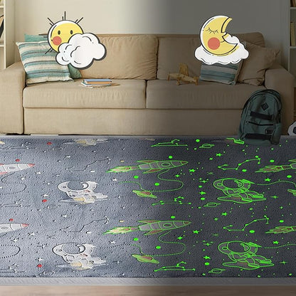 MAXYOYO Baby Play Mat, 1.2" Thick Memory Foam Soft Padded Carpet with Non-Slip Backing, Japanese Tatami Rug Living Room for Kids Toddler Children Nusery