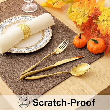 homing Brown Cloth Placemats Set of 6 – Cotton Linen Blend Washable Farmhouse Dining Table Mats for Indoors & Outdoors, Easy to Clean, 13 x 19 Inch