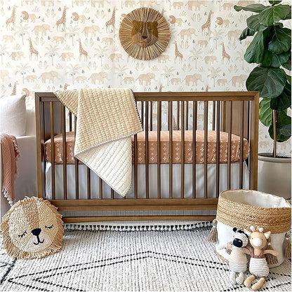 Crane Baby Safari Wallpaper for Nursery, Gender Neutral Jungle Animal Print, Wallpaper for Kids Room, Safari Animal Decor, 20.9 X 270