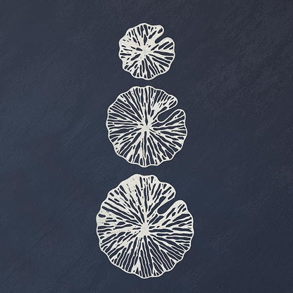 Creative Co-Op Handmade White Coral Shaped Paper & Metal Wall Décor (Set of 3 Sizes)