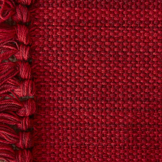 DII Variegated Tabletop Collection, Placemat Set3x19, Tango Red, 6 Piece