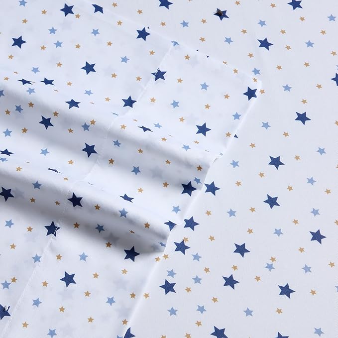 Kids Bedding Set Bed in a Bag for Boys and Girls Toddlers Printed Sheet Set and Comforter, Twin, Galaxy