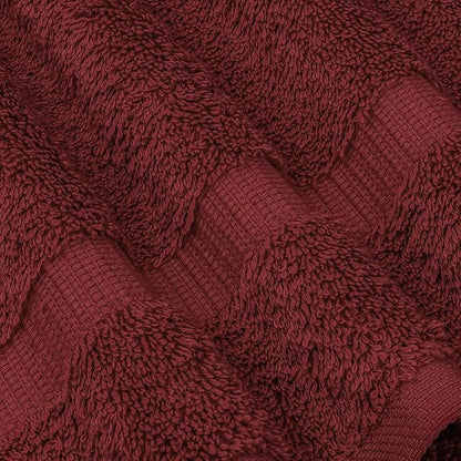 Chakir Turkish Linens | Hotel & Spa Quality 100% Cotton Premium Turkish Towels | Soft & Absorbent (4-Piece Washcloths, Cranberry)