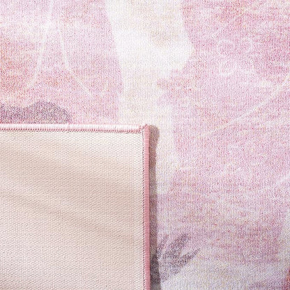 SAFAVIEH Disney Princess Collection Machine Washable Slip Resistant 6' 7" x 9' Pink/Purple Assurance Kids Bedroom Nursery Playroom Area Rug